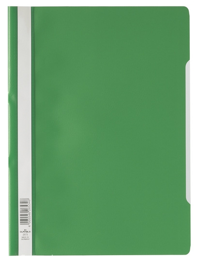 Durable 2573 05 Skoroszyt plastikowy A4 z przezroczystą okładką z PP zielony