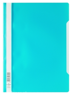 Durable 2573 06 Skoroszyt plastikowy A4 z przezroczystą okładką z PP niebieski