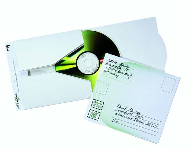 Durable 5211 CD Mail koperta kartonowa do wysyłki płyt CD opakowanie 5 szt.