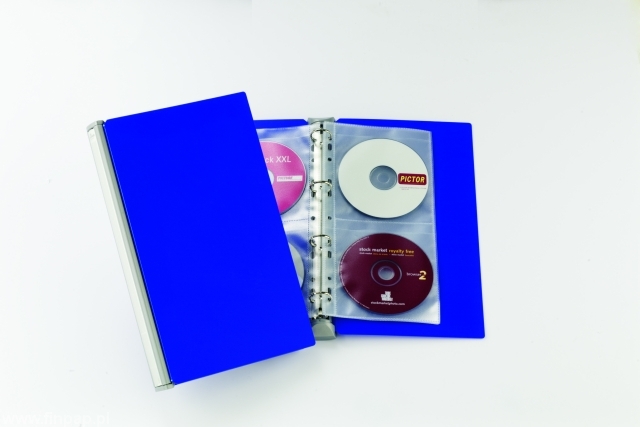 Durable 5279-23 CD/DVD album na 20 płyt CD kolor niebiesko/srebrny