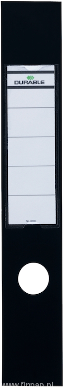 Durable 8090 - 01 ORDOFIX, etykiety na segregator 70mm 10szt. kolor czarny