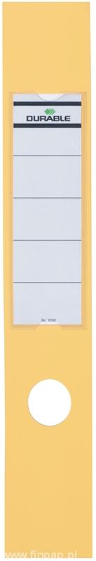 Durable 8090 - 04 ORDOFIX etykiety na segregator 70mm 10szt. kolor żółty
