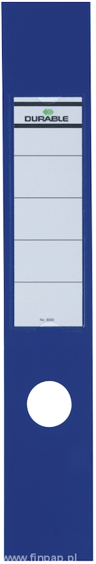 Durable 8090 - 06 ORDOFIX etykiety na segregator 70mm 10szt. kolor niebieski