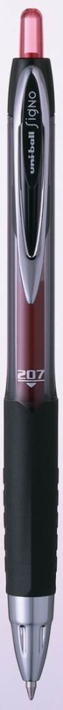 Pióro żelowe UNI UMN-207, czerwony
