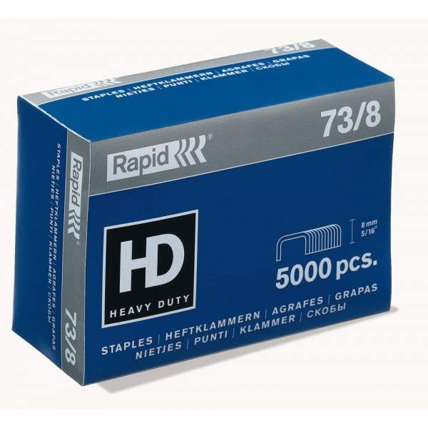 Zszywki Rapid 73/8`5000 szt. do zszywacza HD31