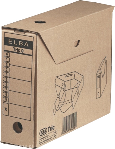 Karton archiwizacyjny Elba Trick 0 brązowy 9,5 cm