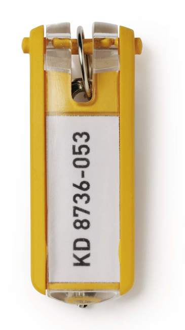 Zawieszki do kluczy do skrzynek Key Box Durable 1957 04 opakowanie 6 szt. żółte