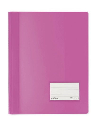 Skoroszyt półprzezroczysty Durable 2680 34 rozmiar A4 + kolor różowy