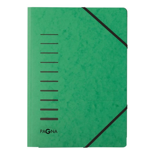 Pagna 24007 03 Teczka tekturowa A4 z gumką 1-200 kartek kolor zielony