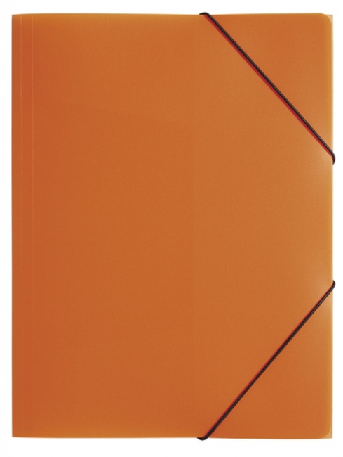 Pagna 21638 09 Teczka plastikowa A3 z gumką 3-skrzydłowa pomarańczowa