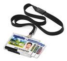 Durable 8925 01 Etui 54x85mm na 3 karty identyfikacyjne na smyczy op 10 szt