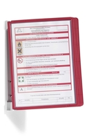 Panel informacyjny Durable 5551 03 VARIO DISPLAY SYSTEM WALL 5 paneli czerwony