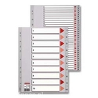 Esselte 100103 Przekładki plastikowe PP numeryczne, A4, 1-5