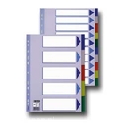 Esselte Przekładki plastikowe z PP Esselte  15259 , A4, 5 kart