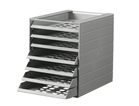 Durable 1712002050 Pojemnik z 7 wysuwanymi szufladkami IDEALBOX BASIC szary