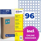 Etykiety do oznaczeń PPWR Avery L7131-10 papierowe15x15mm 960 etykiet