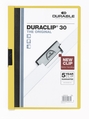 Durable 2200 04 Skoroszyt zaciskowy DURACLIP 30, kolor żółty