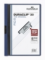 Durable 2200-07 Skoroszyt zaciskowy DURACLIP 30, kolor niebieski