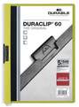 Durable 2209 05 DURACLIP 60, skoroszyt zaciskowy, zielony