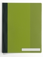 Skoroszyt A4 przezroczysty zwykły z wąsami i z zakładką Durable 2510 05 zielony