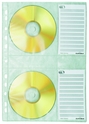 Durable 5222 Kieszeń na 4 płyty CD z PP z wyściółką ochronną A4 opak. 5 szt.