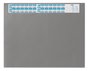 Durable 7204 10 Podkład na biurko 52x65 cm z kalendarzem szary