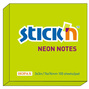 21167 Notes samoprzylepny 76x76 mm zielony neonowy