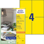 Etykiety papierowe kolorowe Avery Zweckform rozmiar 105x148 żółte 400 etykiet