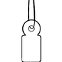 Herma 6949 zawieszka produktowa tekturowa 10 x 22 mm opakowanie 1000 szt. biała