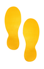 Durable 1047 04 Znaczniki podłogowe stopy do oznaczeń posadzek usuwalne żółte