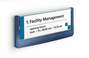 Tabliczka przydrzwiowa informacyjna Durable 4860 Click Sign 149x52,5mm granatowa