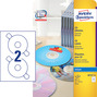 Etykieta na płytę CD/DVD Avery Zweckform J8743-25 ClassicSize 50 etykiet InkJet