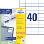 Etykiety papierowe Avery Zweckform 3651-220 rozmiar 52,5 x 29,7mm 8800 etykiet