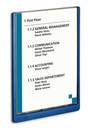 Tabliczka przydrzwiowa informacyjna Durable 4867 Click Sign 210x297mm granatowa