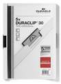 Skoroszyty zaciskowe z klipsem Durable 2227 02 DURACLIP 30 5 szt kolor biały