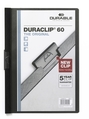 Durable 2238 Skoroszyty zaciskowe z metalowym klipsem Duraclip 60 5 szt. czarne