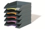 Durable 7705 57 komplet 5 tacek VARICOLOR Tray Set - zestaw 5 półek antracyt