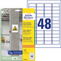 Etykiety na beton Avery Zweckform L7873-20 roz. 45,7 x 21,2mm 960 etykiet