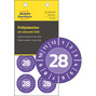 Avery Zweckform 6946-2028 Tabliczki NoPeel inspekcyjne Ø30 fioletowe 80 szt.