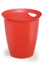 Kosz na śmieci TREND Durable 1701710003 plastikowy czerwony-przezr. 16 litrów