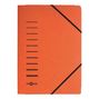 Pagna 24007 12 Teczka tekturowa A4 z gumką 1-200 kartek kolor pomarańczowy