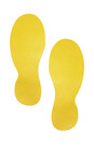 Durable 1727 04 Znaczniki podłogowe stopy do magazynów i hal produkcyjnych żółte