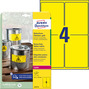 Etykiety poliestrowe żółte Avery Zweckform L6127-8 roz. 99,1x139mm 32 etykiety