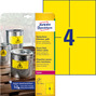 Etykiety poliestrowe żółte Avery Zweckform L6132-20 roz. 105x148mm 80 etykiet