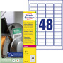 Etykiety polietylenowe Avery Zweckform L7911-40 rozm. 45,7 x 21,2mm 1920 etykiet