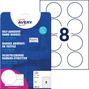 Samoprzylepne identyfikatory Avery Zweckform J4881-20 foliowe usuwalne Ø 65mm