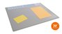 Durable 722310 Podkład na biurko 650x500 mm z przezroczystą nakładką PP szary