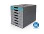 Pojemnik z szufladami IDEALBOX PRO 7 kolor niebieski Durable 776306