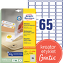 Etykiety usuwalne L6026REV-25 Etykiety Avery Zweckform 38,1x21,2mm 1950 szt.