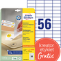 Etykiety usuwalne L6027REV-25 Etykiety Avery Zweckform 52,5x21,2mm 1680 szt.